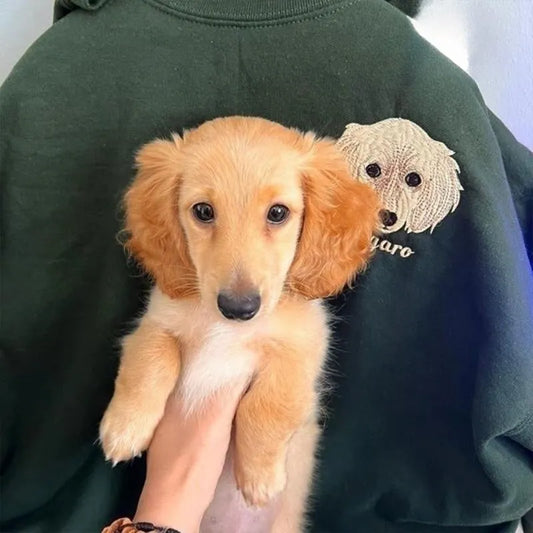 Embroidered Pet Portrait Sweatshirt